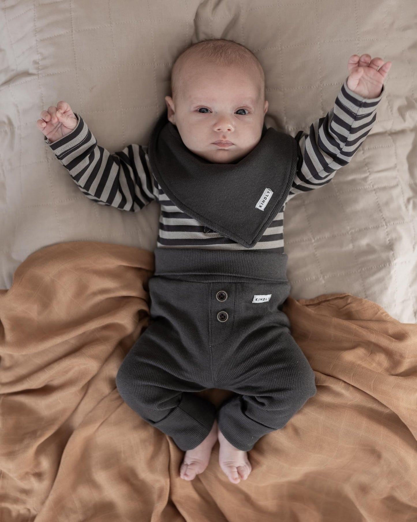 stripes baby bodysuit